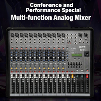 Console de mixage audio DJ 8 canaux RA-8FX avec Bluetooth, USB, 256 effets DSP, alimentation fantôme 48V, mixeur professionnel pour scène