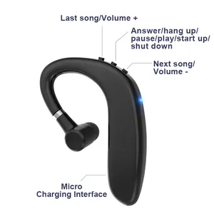 Drahtlose Ohrhörer Kopfhörer Stereo-Headset Ohr haken Kopfhörer Fahr kopfhörer 2021 Elektronik Mobil mit Mikrofon für Antriebs sport