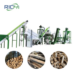RICHI Factory Direct Supply Kunden spezifisches neues heißes Hochleistungs-Biomasse-Holzpellet-Linien projekt mit großer Kapazität - Product Image 1