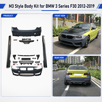 Kit carrosserie M Power F30 Upgrade M3 pour BMW Série 3 F30 2012-2019, comprenant pare-chocs avant/arrière et jupes latérales