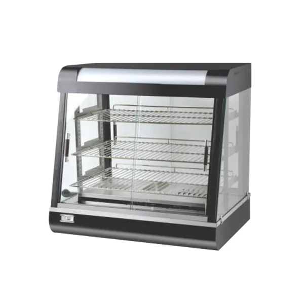تستخدم معدات المطاعم التجارية حالة عرض دافئة معتمدة من CE لعرض الطعام للحفاظ على الدفء