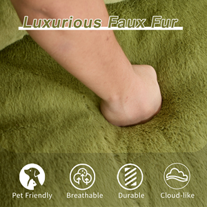 Modern Faux FurSofa Set for Adults Ultra Soft Fluffy Loveseat <b>Sofa</b> Oversized Corner Design Durable Eco-Friendly Indoor - Product Image 3