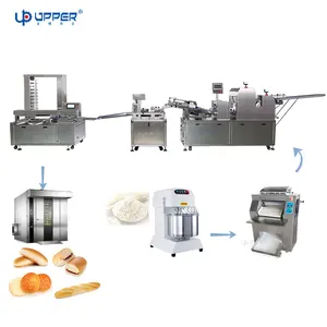 Factory price Full Automatic complete set dough loaf bread production line for bun baguette french bread