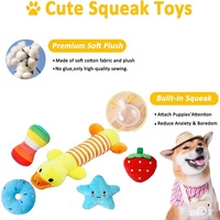 Grappig piepend schattig interactief kauwspeeltje voor honden - tandenreinigend duurzaam milieuvriendelijk