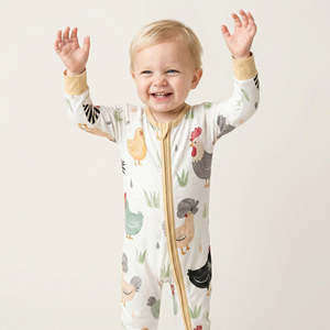 Mono <span class=keywords><strong>de</strong></span> Punto con Estampado Animal <span class=keywords><strong>para</strong></span> Bebé, Diseño Casual, Cierre YKK <span class=keywords><strong>de</strong></span> <span class=keywords><strong>Dos</strong></span> Vías, Unisex, 3-6 <span class=keywords><strong>Meses</strong></span>, Venta al Por Mayor ODM - Product Image 1