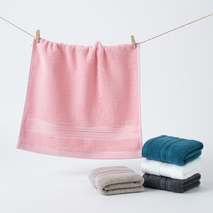 Luxury Custom Logo Cotton Small 34*34cm Hand <strong>Towels</strong> Washcloth <strong>Pink</strong> Khaki Grey Blue White 100% Cotton Square Face <strong>Towel</strong> - Product Image 2