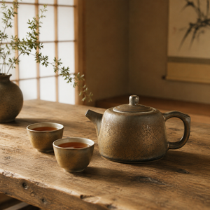 Théière chinoise en grès de Jingdezhen, dessinée à la main, pour le thé <span class=keywords><strong>Kung</strong></span> <span class=keywords><strong>Fu</strong></span>, en argile de roche ancienne, ustensile de préparation vintage en argile - Product Image 1