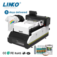 Imprimante A1 DTF Shaker de poudre Imprimante tout-en-un Machine d'impression avec I3200 Machines textiles à deux têtes Imprimante DTF 600mm