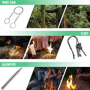 Hongrui, Kit multifuncional <span class=keywords><strong>de</strong></span> titanio para exteriores, hoja <span class=keywords><strong>de</strong></span> sierra <span class=keywords><strong>de</strong></span> acero inoxidable, clavija para tienda <span class=keywords><strong>de</strong></span> campaña para uso <span class=keywords><strong>de</strong></span> emergencia para acampar y hacer senderismo - Product Image 5