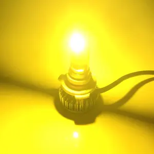 2019 HB3 9005 HB4 9006 TriColor 3 Color COB LED faro C6 S2 lámpara de la niebla bombillas