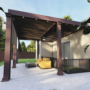 <span class=keywords><strong>Pérgola</strong></span> Exterior Personalizada con Techo Retráctil que Ofrece Protección Solar y Contra la Lluvia, Pabellón para Jardín, Patio, <span class=keywords><strong>Toldo</strong></span> Bioclimático - Product Image 2