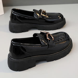 Nouvelles chaussures mocassins pour femmes Lefu K1803, été automne 2023, couleur unie, semelle épaisse, style étudiant coréen, imperméables, antidérapantes - Product Image 3