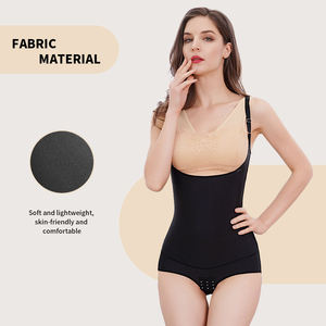 S-SHAPER özel Logo Bodysuit dikişsiz örgü Halter tulumlar Adults bel eğitmen yetişkinler için nefes Shapewear özelleştirilebilir - Product Image 2