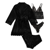 Women Girl Night Dress Nightgown and Panty Lace Sexy Lingerie Lingerie Set