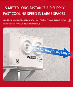 7HP Wall Mounted Industrial Air Conditioner Heavy Duty <b>AC</b> for Factory & Warehouse Cooling Large Airflow Evaporative Cooling - Product Image 4