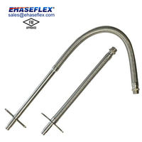 Tuyau d'arrosage flexible en acier inoxydable tressé certifié FM avec raccords NPT BSP pour système d'irrigation et protection incendie