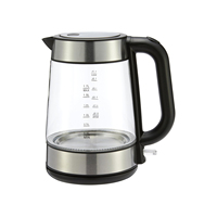 Samovares 1,8L + 0,6L, échantillon gratuit, appareil électroménager, pot à thé en verre borosilicate, bouilloire électrique avec contrôle multi-températures