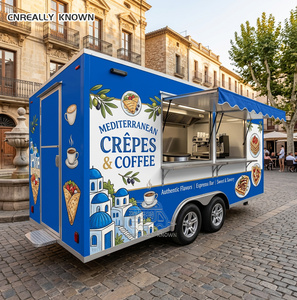 Commercial Hot Dog Trailer Towable Beverage Food Truck CE Certified Mobile <b>Kitchen</b> - Product Image 4