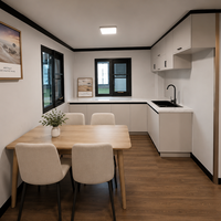 Casa Contenedor Expandible a Prueba de Huracanes de 20 Pies/40 Pies, Ensamblaje Rápido, Casa Modular Prefabricada