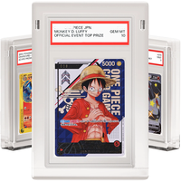 Custom Clear Acrylic Graded Card Display Case Holder PMMA Acrylic Pokemoned Psaed <strong>Slab</strong> Storage and Display Holder Case <strong>Protector</strong>