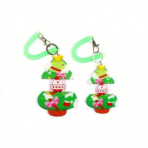 Creative and Cute Cartoon <b>Pull</b>-Out Acrylic Christmas Keychain Made of Plastic - Product Image 6