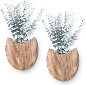 Macetas <span class=keywords><strong>de</strong></span> <span class=keywords><strong>Pared</strong></span> <span class=keywords><strong>de</strong></span> <span class=keywords><strong>Madera</strong></span> con Plantas Artificiales, Decoración <span class=keywords><strong>de</strong></span> <span class=keywords><strong>Pared</strong></span> Estilo Rústico Bohemio, Floreros <span class=keywords><strong>de</strong></span> Bolsillo, Decoración Interior para Entrada, Pasillo, Baño - Product Image 5