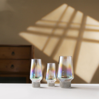 Verres à whisky colorés en cristal, verres à whisky diamantés style Old Fashioned, verres à whisky pour bar et usage domestique