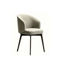 Fauteuil paresseux nordique, chaise de salle à manger confortable en tissu, chaise de petit-déjeuner pour salon, balcon, négociation, réception de thé