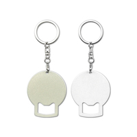 Porte-clés personnalisé de Noël avec ange et croix, ébauches de sublimation personnalisées pour le nouvel an, ouvre-bouteille à la mode, idée cadeau