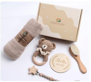 Nouveautés 2025 : <span class=keywords><strong>Coffret</strong></span> Cadeau Emmaillotage Bébé, Couverture de <span class=keywords><strong>Naissance</strong></span> en Mousseline Bambou Coton pour Nouveau-né - Product Image 4