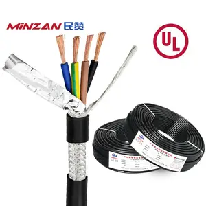 RVVP PVC Insulation Shielded Pure Copper Wire 2/3/4 Core 0.5mm 0.75mm 1mm 1.5mm 2.5mm 4mm 6mm Control Signal Electric Wire Cable