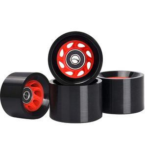 Accessoires de patins à roulettes à double rangée résistants à l'usure 95A pour rouleau clignotant de patinage de <span class=keywords><strong>vitesse</strong></span> Quad Roller Derby intérieur - Product Image 3