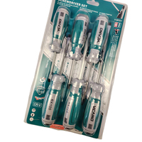 Tournevis cruciforme magnétique de haute qualité VCANO, manuel en PP, acier inoxydable, cruciforme, six pièces