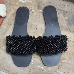 Nuove Scarpe Estive da Donna 2026 - Ciabatte <span class=keywords><strong>con</strong></span> Perle Intarsiate, <span class=keywords><strong>Tacco</strong></span> Basso e Punta Aperta per Uso Casual, Perfette per la Spiaggia - Product Image 4