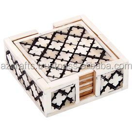 ชุดถาดรองแก้วทำด้วยมือทำจากไม้เรซินแผ่นรองตกแต่งโต๊ะแบบคลาสสิกแนวชนบทคุณภาพระดับพรีเมียมเป็นมิตรกับสิ่งแวดล้อม - Product Image 5