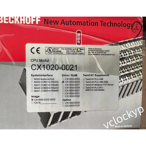 CX1020-0020 Beckhoff NUEVO en Caja, PLC Slice I/O CPU con 2 Puertos Ethernet - Product Image 1