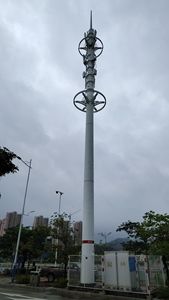 गैल्वेनाइज्ड स्टील मोनोसोल टेलीकॉम टॉवर संचार मास्ट सिग्नल पोल 5 जी बेस स्टेशन मोबाइल सेलुलर एंटीना टॉवर 20 मीटर 30 मीटर - Product Image 6