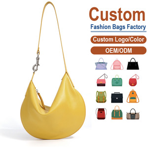 Sac à bandoulière minimaliste en cuir véritable, grain litchi délicat, tombé décontracté, style simple et pratique pour les trajets quotidiens - Product Image 1