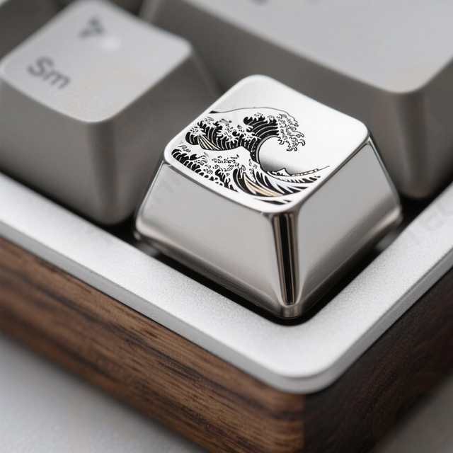 Customizable World Famous Painting Themed Metal Keycaps, Personalized Keycap Supplier, Suitable for MX Keyboards