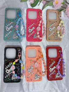 <span class=keywords><strong>Coque</strong></span> de téléphone colorée pour femme BAILI Factory avec bracelet chaîne de perles 3D et couvercle mobile en résine époxy pour <span class=keywords><strong>iPhone</strong></span> - Product Image 5