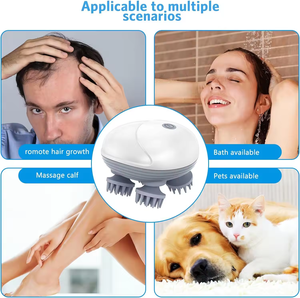 Eveekon Hair Growth Scalp <span class=keywords><strong>Massager</strong></span>, Minúsculo Massageador de Cabeça para Alívio, Massageador de Cabeça Elétrica para Reduzir Strees - Product Image 5