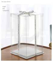 Boîte à gâteau transparente de haute qualité pour boulangerie en gros