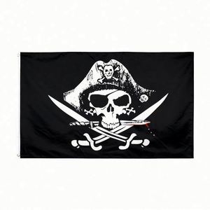 China Factory Wholesale 3x5 ft Cheap <b>Flag</b> Full Color Printed 150D Polyester Digital Printing Custom Pirate <b>Flags</b>, Banners - Product Image 1