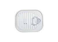 Couvercle de boîte en fer blanc multi-spécifications écologique à ouverture facile, rectangulaire, étanche, de qualité alimentaire pour fruits en conserve et aliments humides pour animaux de compagnie