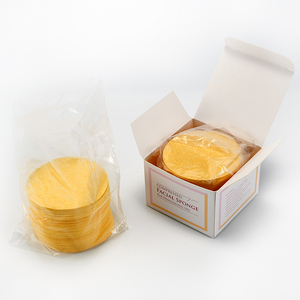 Rouleau d'éponges en cellulose compressée, coupées individuellement, éponges faciales en cellulose végétale pour le nettoyage du visage - Product Image 2