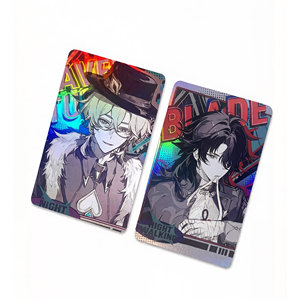 Tarjetas Comerciales Personalizadas, Impresión de Logotipos con Lámina Holográfica Láser, Diseño de Anime y Dibujos Animados, Coleccionables, OEM, Venta al Por Mayor - Product Image 1
