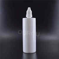 Grandes bouteilles compte-gouttes en LDPE 200ml 180ml 120ml 100ml 60ml 50ml 30ml Bouteille compte-gouttes en plastique avec bouchon inviolable