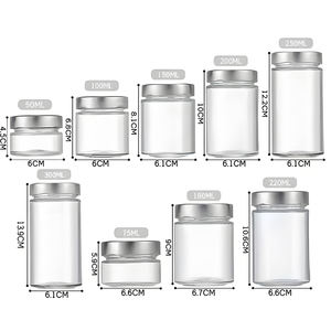 Tarro de cristal transparente sellado para mermelada, tarro de miel, envase de cristal sellado, tarro de cristal para almacenamiento de alimentos al por mayor - Product Image 2