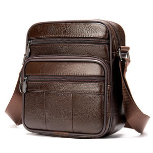Sacs à bandoulière en cuir véritable pour hommes, sacs fourre-tout de haute qualité, sacs messager de mode pour hommes d'affaires, sac banane – Vente en gros - Product Image 1