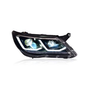 Feux de voiture pour <span class=keywords><strong>Tiguan</strong></span> Projecteur de phare LED Lentille 2009-2012 Animation DRL Signal dynamique Accessoires automobiles - Product Image 1